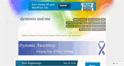 Desktop Screenshot of dystoniaandme.com