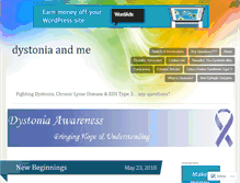 Tablet Screenshot of dystoniaandme.com